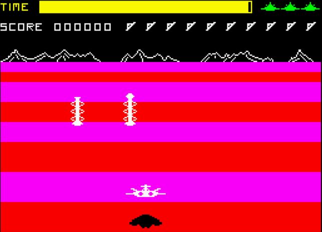 Buck Rogers - Planet of Zoom - ZX Spectrum game screenshot (1985) by US Gold